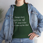 Energy Check Tee - Keep It Cute, Keep It Kind