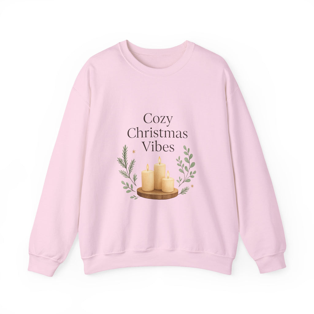 Cozy Christmas Vibes Sweatshirt — Candle Holiday Crewneck