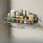 Multifunctional Kitchen Spice & Utensil Storage Rack – Wall Mounted