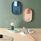 Heat-Resistant Utensil Rest & Drip Tray - Kitchen Daily Use