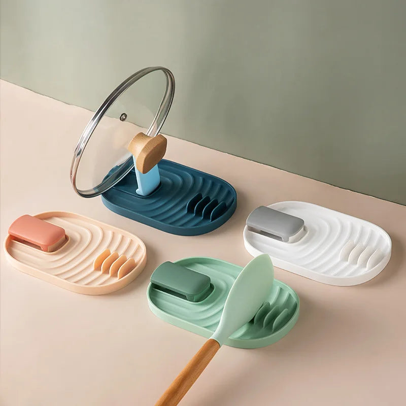 Heat-Resistant Utensil Rest & Drip Tray - Kitchen Daily Use